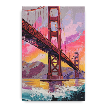 San Francisco Golden Gate Bridge Front - Canvas Wall Art