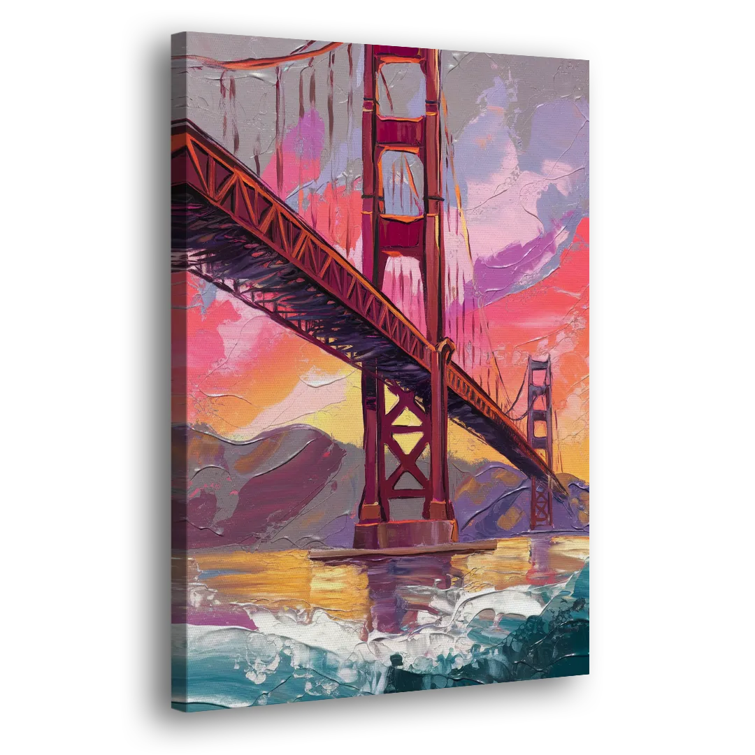 San Francisco Golden Gate Bridge Side - Canvas Wall Art