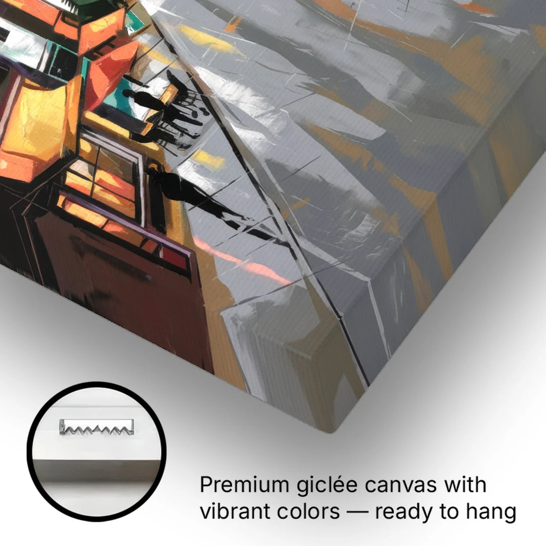 San Francisco Mission District Vibes - Canvas Wall Art - Gallery Wrap Corner