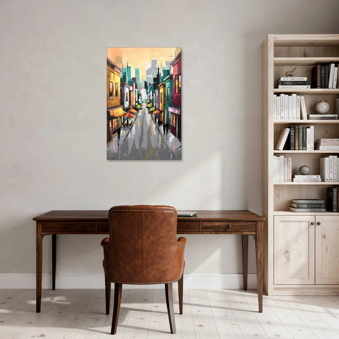 San Francisco Mission District Vibes - Canvas Wall Art - Office - 24x36