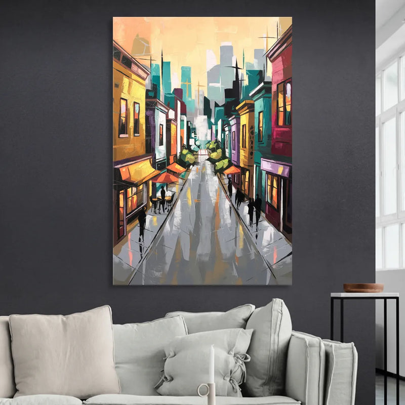 San Francisco Mission District Vibes Sitting Room - Canvas Wall Art