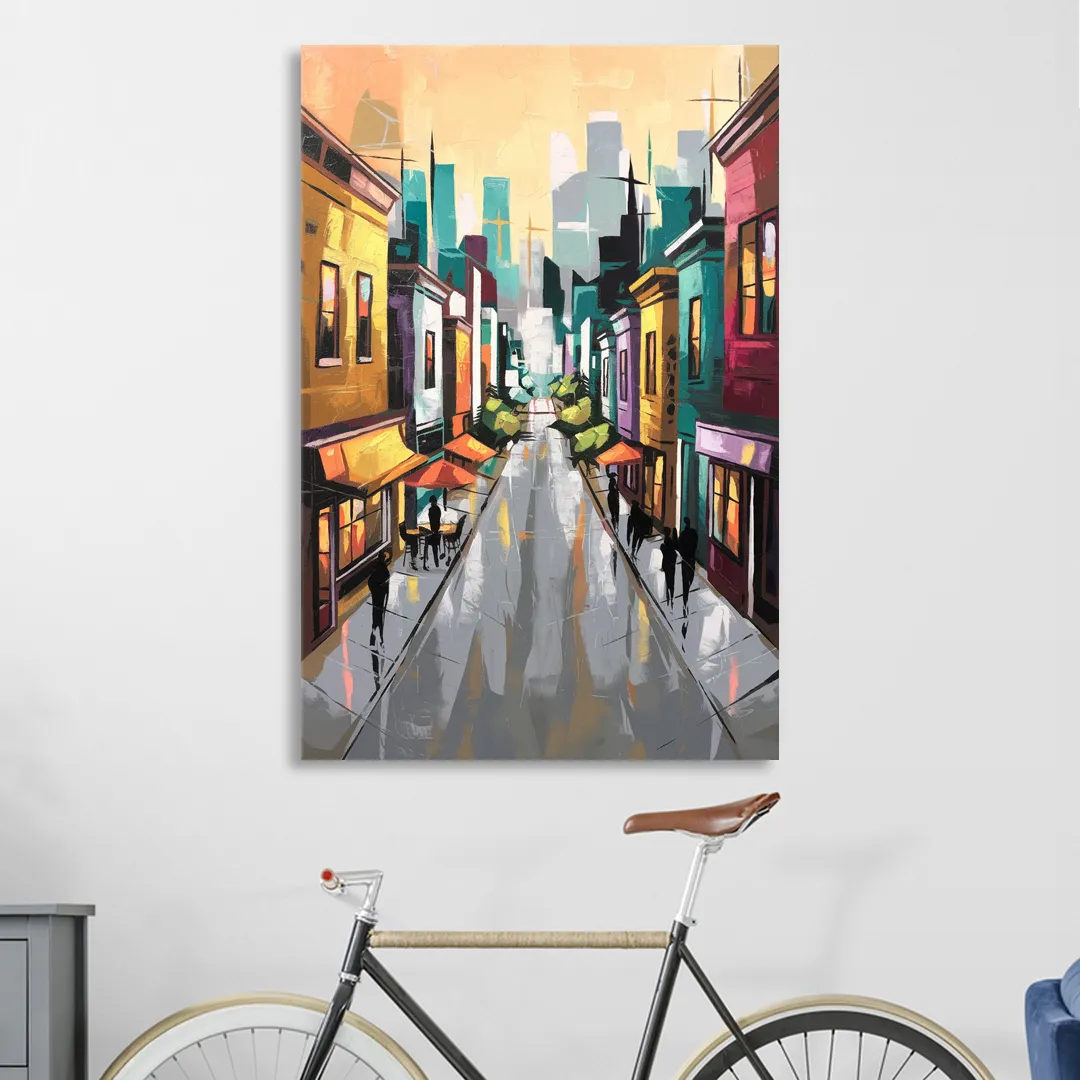 San Francisco Mission District Vibes Living Room - Canvas Wall Art
