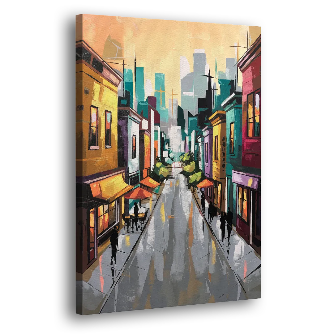 San Francisco Mission District Vibes Side - Canvas Wall Art