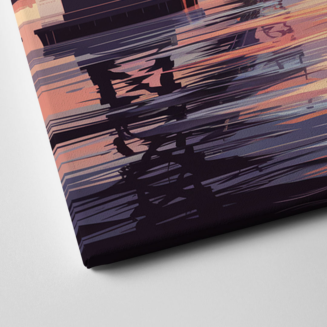 San Francisco Skyline at Sunset Canvas Close Up