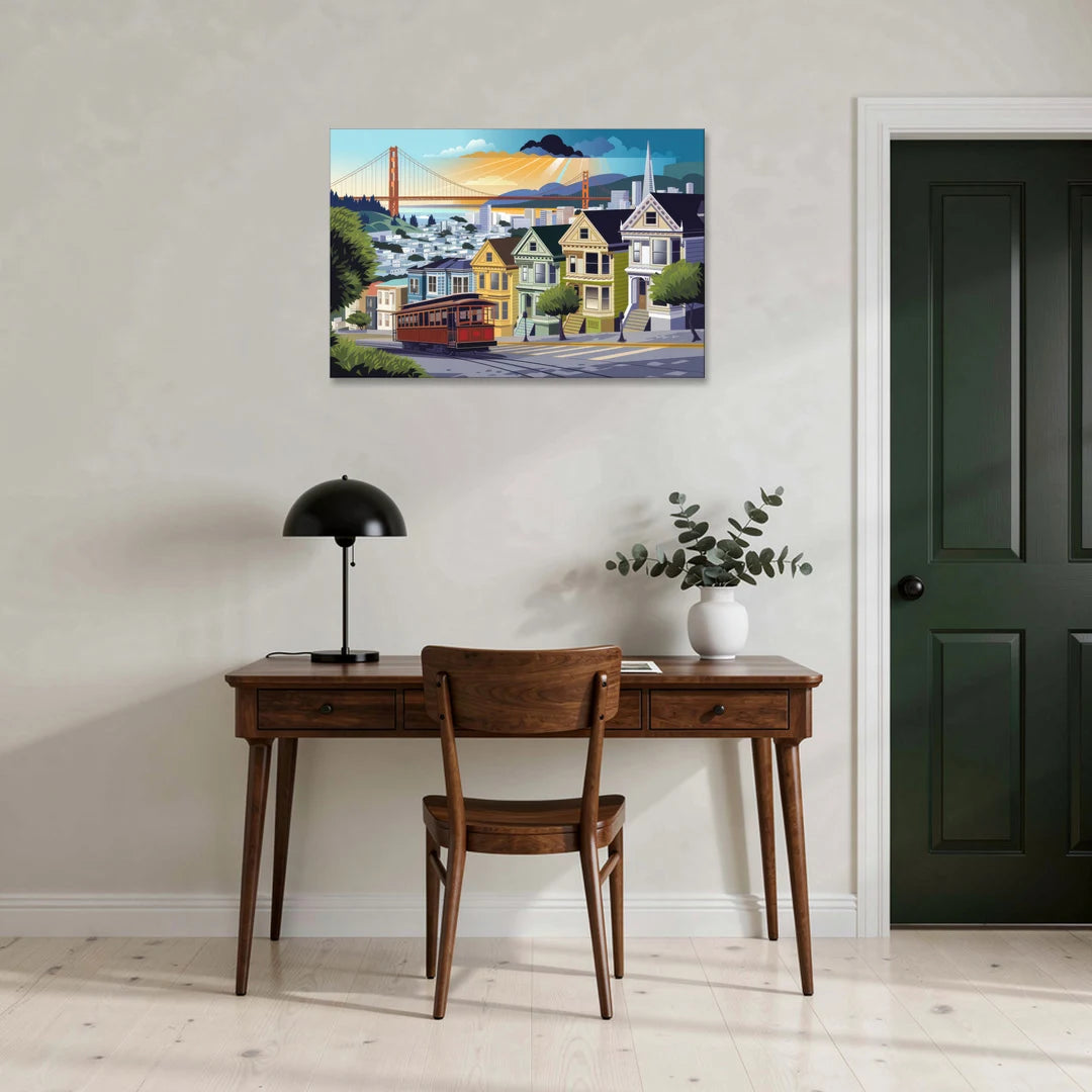 San Francisco Urban Landscape - Canvas Wall Art - Office - 36x24