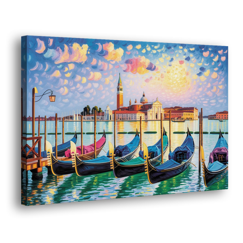 San Giorgio Maggiore View - Canvas Wall Art - Side