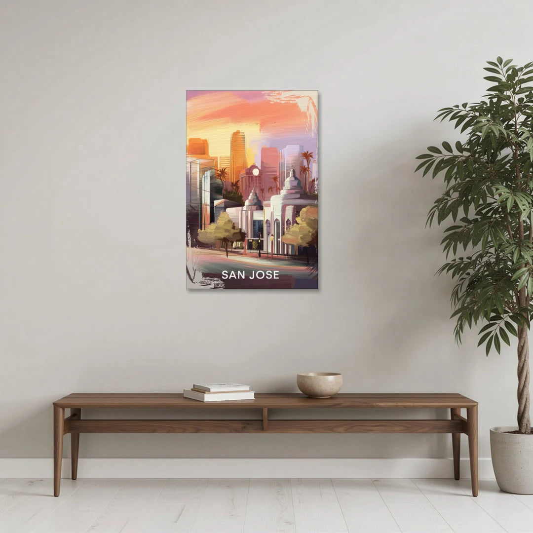 San Jose Architectural Beauty - Canvas Wall Art - Coffee Table - 24x36