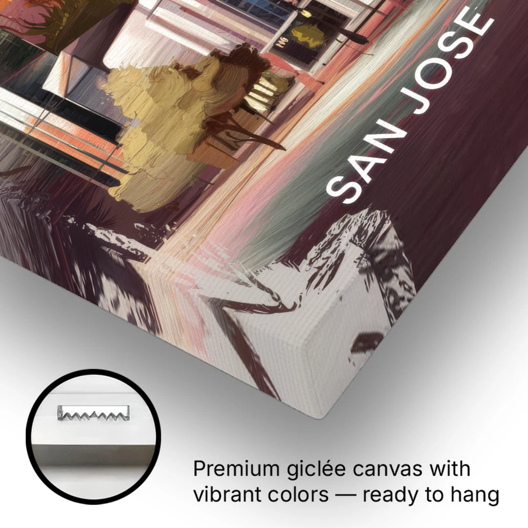 San Jose Architectural Beauty - Canvas Wall Art - Gallery Wrap Corner