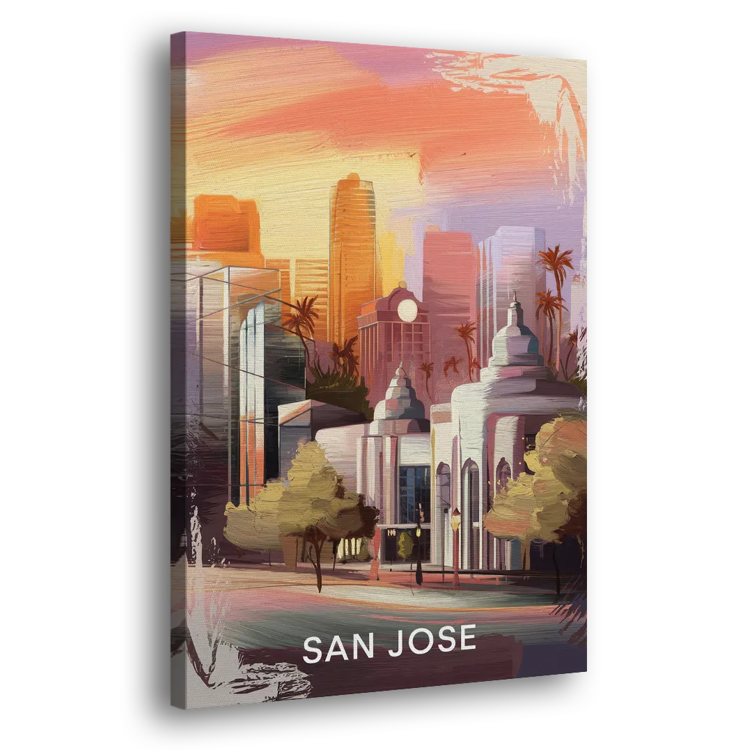 San Jose Architectural Beauty Side - Canvas Wall Art