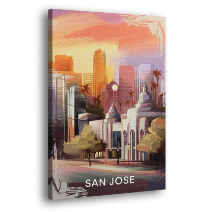 San Jose Architectural Beauty Side - Canvas Wall Art