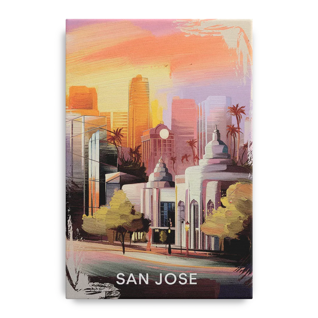 San Jose Architectural Beauty Front - Canvas Wall Art