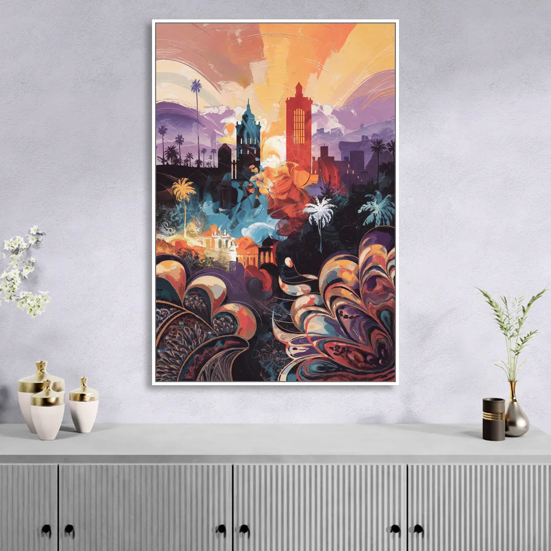 San Jose Cultural Heritage Sitting Room - White Canvas Wall Art