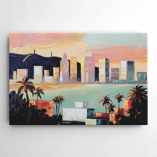 San Jose Downtown Skyline - Canvas Wall Art