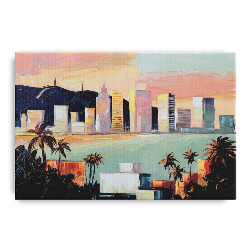 San Jose Downtown Skyline Front - Canvas Wall Art