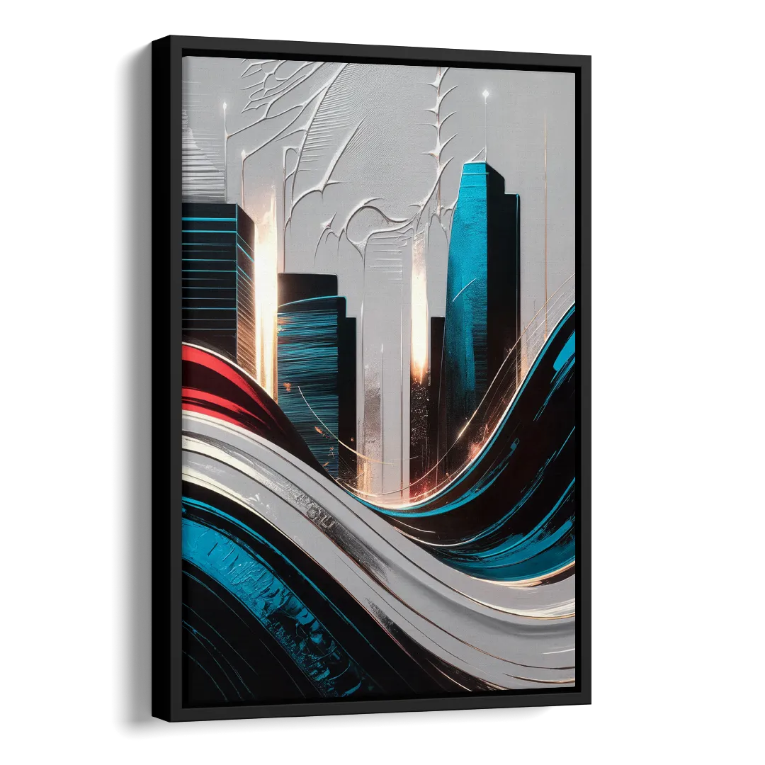 San Jose Earthquakes Spirit Side - Black Canvas Wall Art