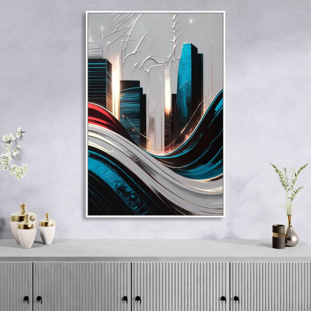 San Jose Earthquakes Spirit Living Room - White Canvas Wall Art