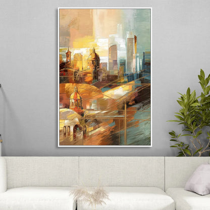 San Jose Historic Landmarks Sitting Room - White Canvas Wall Art