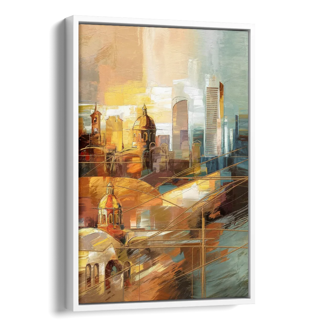 San Jose Historic Landmarks Side - White Canvas Wall Art
