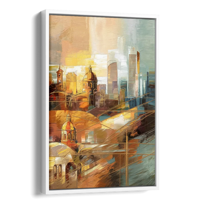 San Jose Historic Landmarks Side - White Canvas Wall Art