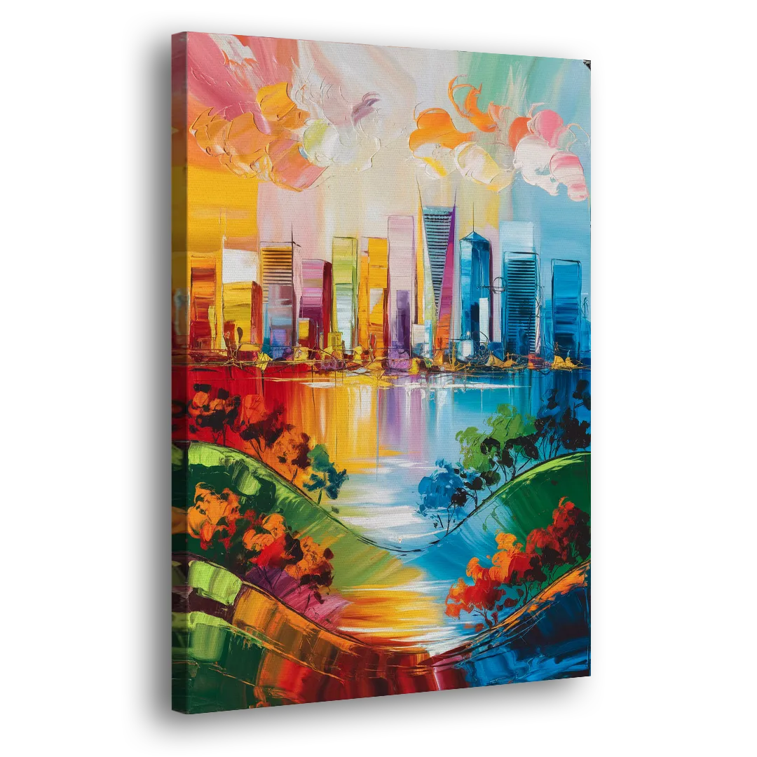San Jose Nature and Cityscape Side - Canvas Wall Art