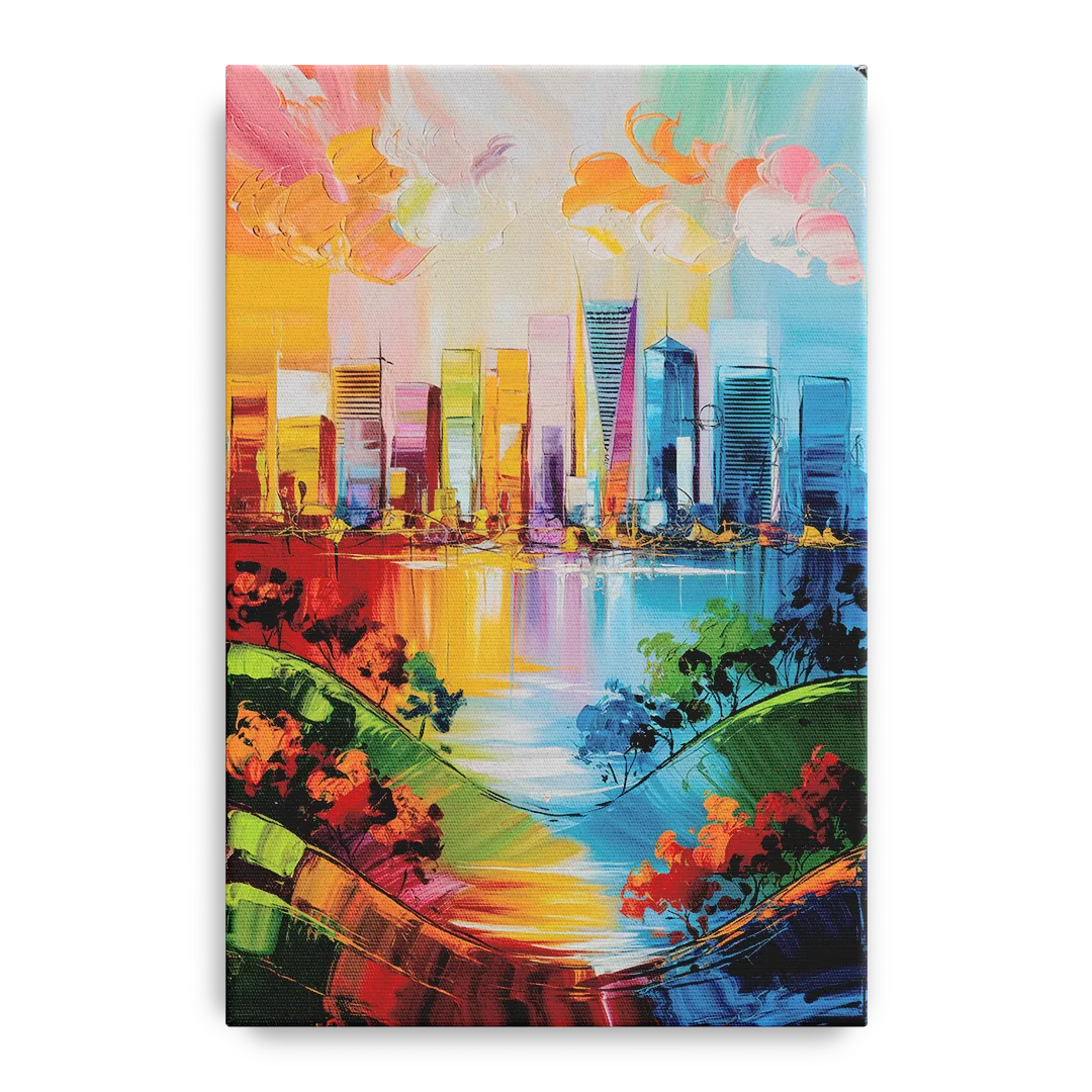 San Jose Nature and Cityscape Front - Canvas Wall Art