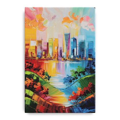 San Jose Nature and Cityscape Front - Canvas Wall Art