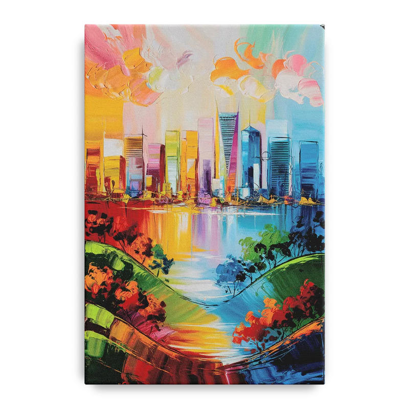 San Jose Nature and Cityscape Front - Canvas Wall Art