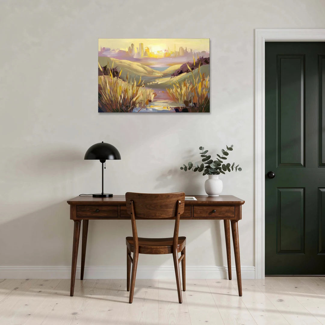 San Jose Scenic Sunset - Canvas Wall Art - Office - 36x24