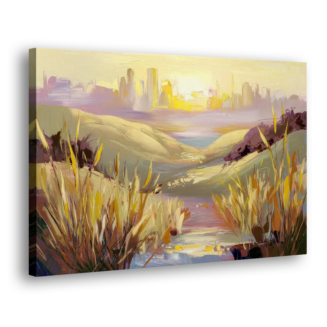 San Jose Scenic Sunset Side - Canvas Wall Art