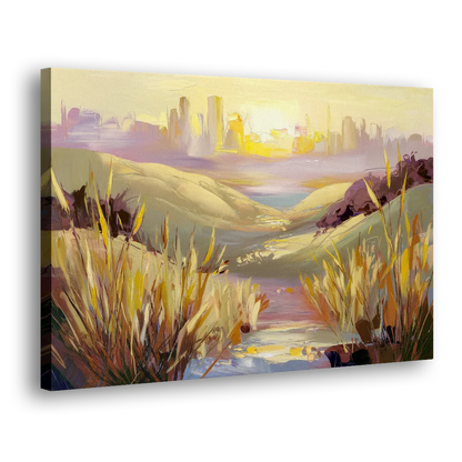 San Jose Scenic Sunset Side - Canvas Wall Art