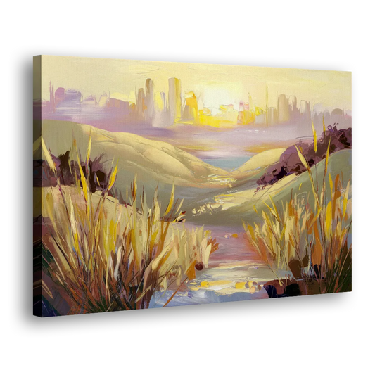 San Jose Scenic Sunset Side - Canvas Wall Art