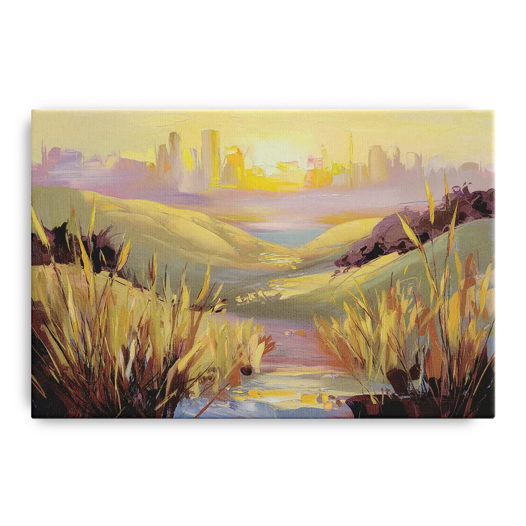 San Jose Scenic Sunset Front - Canvas Wall Art