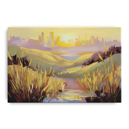 San Jose Scenic Sunset Front - Canvas Wall Art