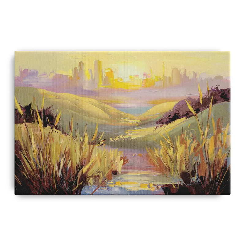 San Jose Scenic Sunset Front - Canvas Wall Art