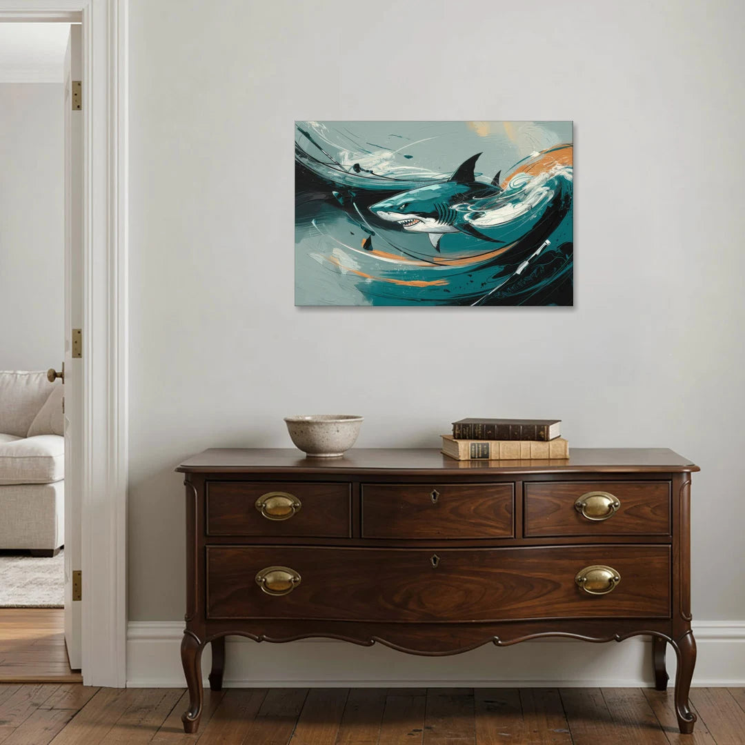 San Jose Sharks Pride - Canvas Wall Art - Coffee Table - 36x24