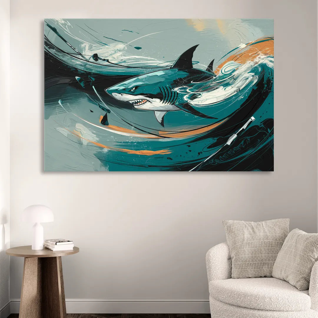 San Jose Sharks Pride Sitting Room - Canvas Wall Art