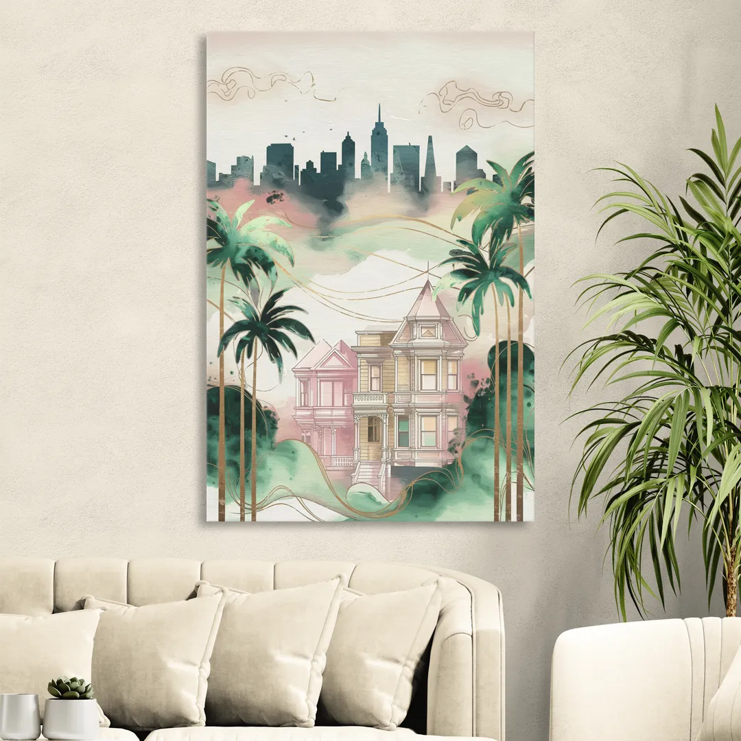 San Jose Urban Charm Sitting Room - Canvas Wall Art