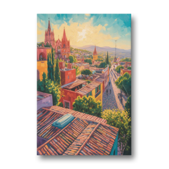 San Miguel Rooftops - Canvas Wall Art - Front