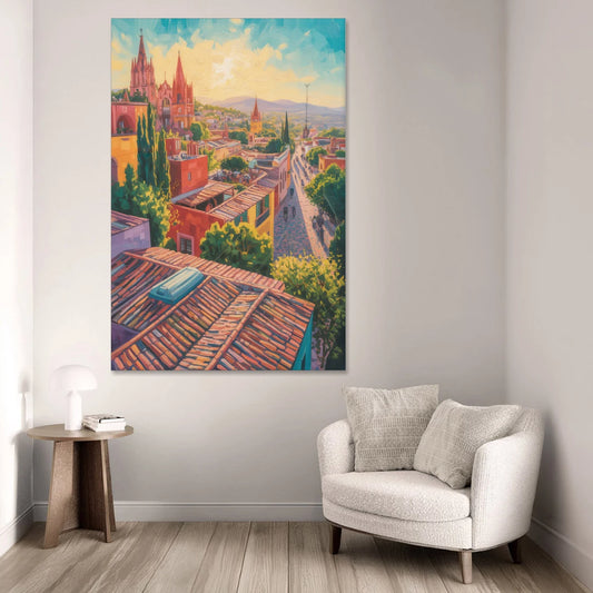 San Miguel Rooftops - Canvas Wall Art - Sofa - 40x60