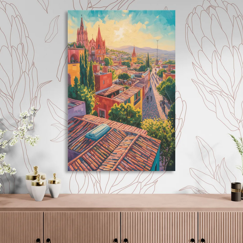 San Miguel Rooftops Living Room - Canvas Wall Art