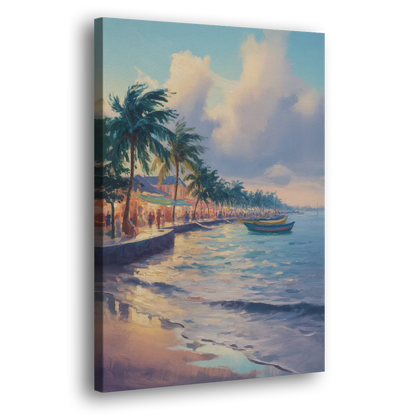 San Miguel Waterfront Side - Canvas Wall Art
