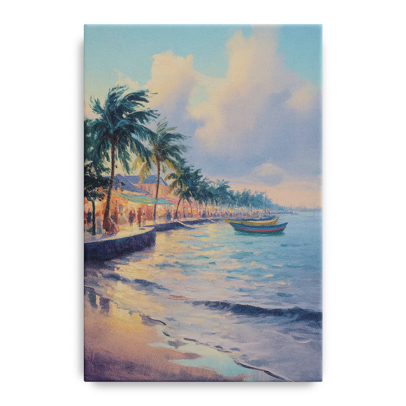 San Miguel Waterfront Front - Canvas Wall Art
