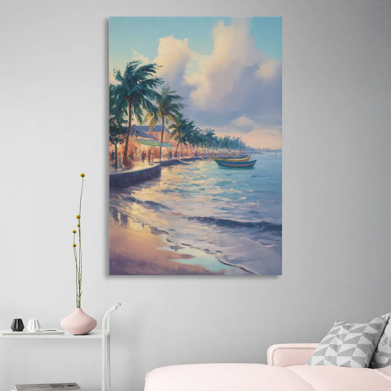 San Miguel Waterfront Sitting Room - Canvas Wall Art
