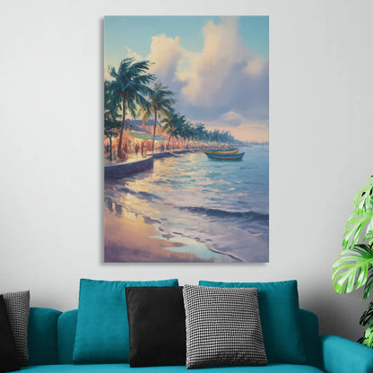 San Miguel Waterfront Living Room - Canvas Wall Art