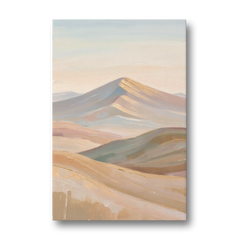 Neutral Sand and Sage Mountain Highlands - Canvas Wall Art - Front