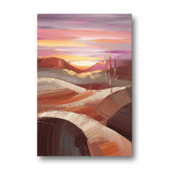 Santa Fe Desert Sunrise - Canvas Wall Art - Front