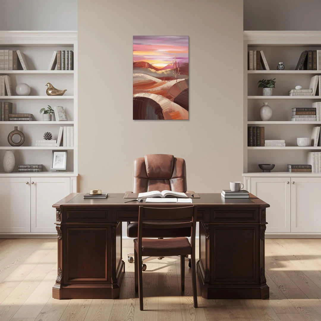 Santa Fe Desert Sunrise - Canvas Wall Art - Office - 24x36