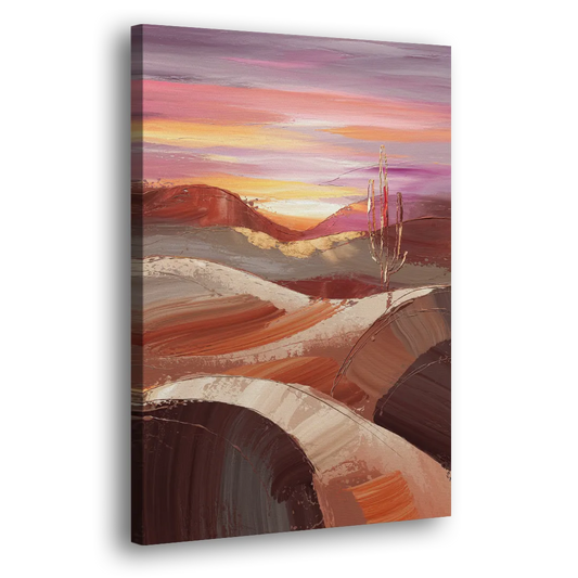 Santa Fe Desert Sunrise Side - Canvas Wall Art
