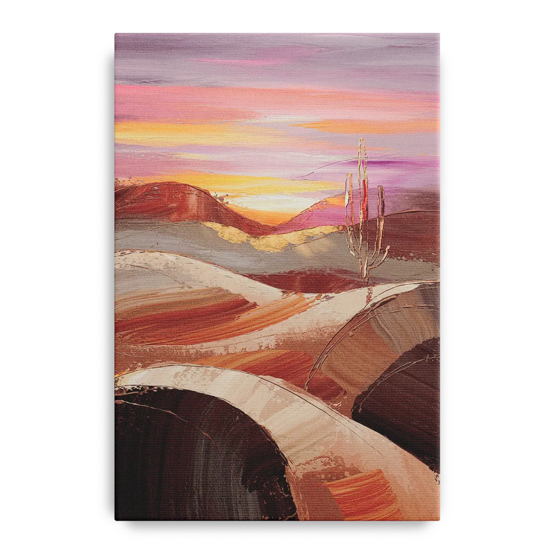 Santa Fe Desert Sunrise Front - Canvas Wall Art