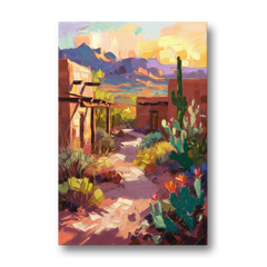 Santa Fe Desert Trail - Canvas Wall Art - Front